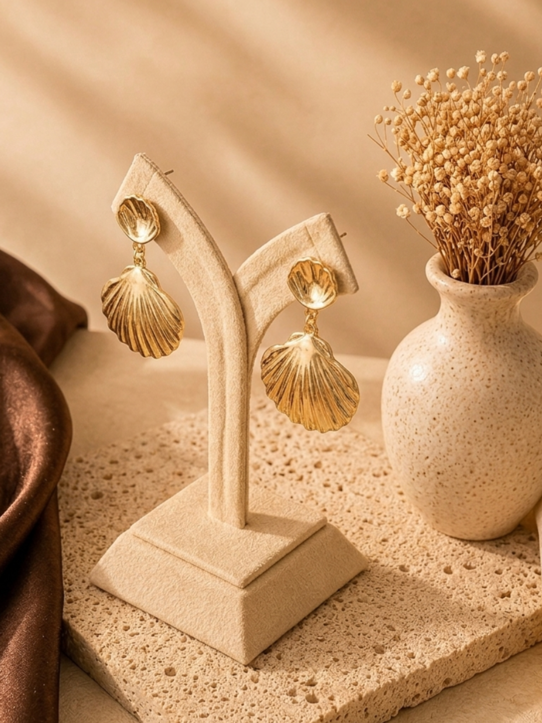 Solea Double Shell Earrings