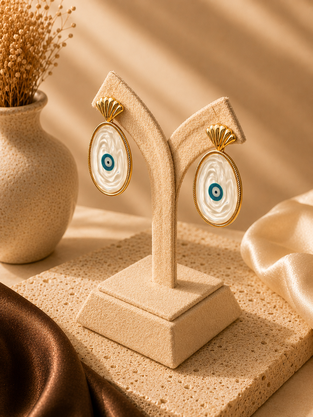 Luna Nazar Long Earrings