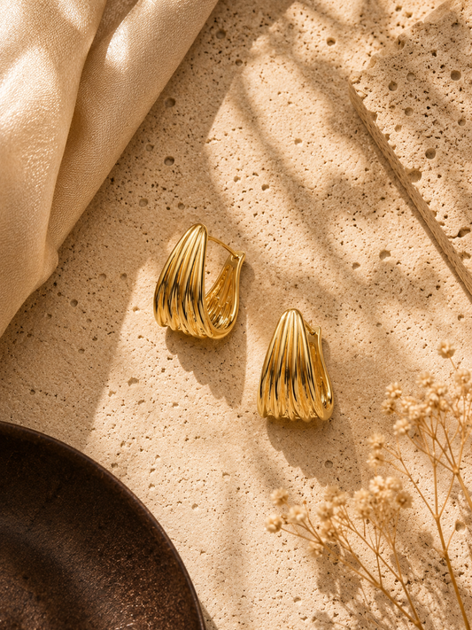 Auric Wave Hoops