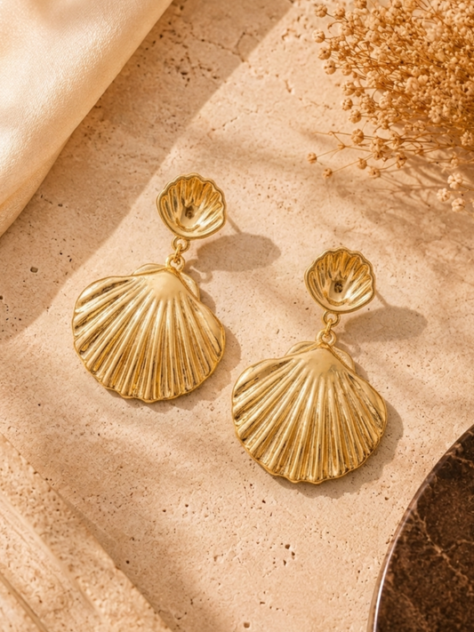 Solea Double Shell Earrings