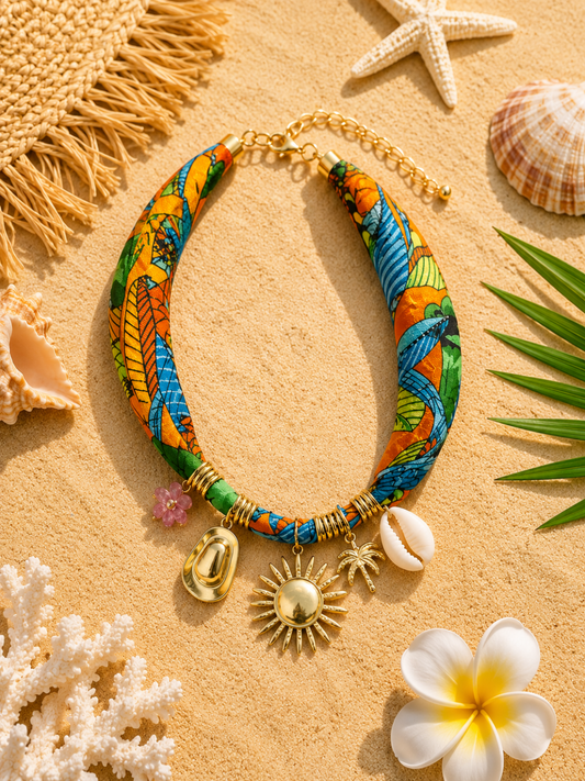 St. Tropez Sun Charm Necklace
