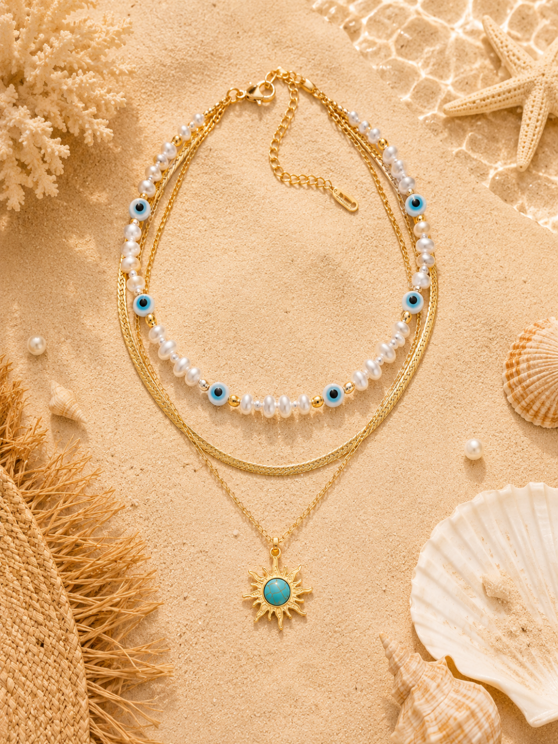 Santorini Sun Layers Necklace