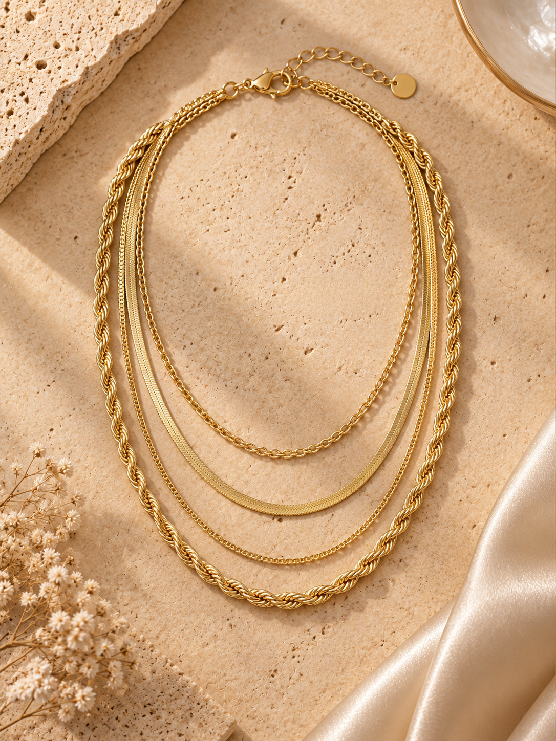 Daily Quartet 4-Layered Necklace