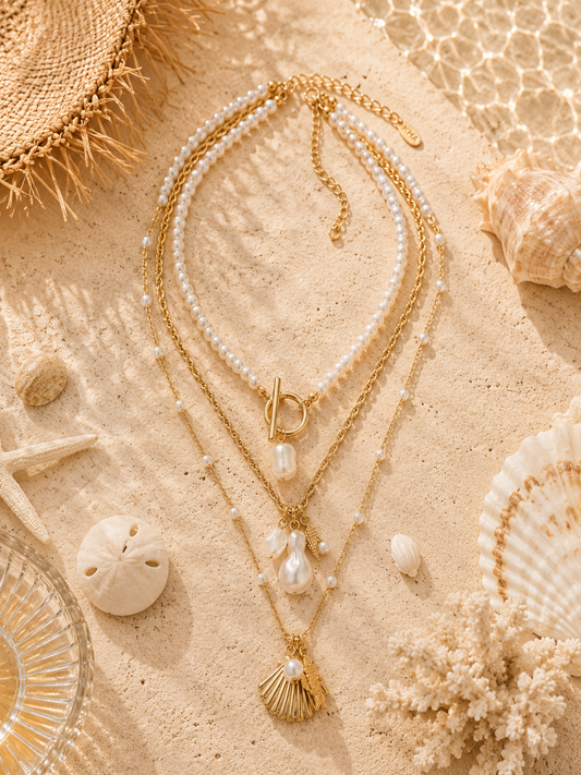 Capri Pearl Layers Necklace
