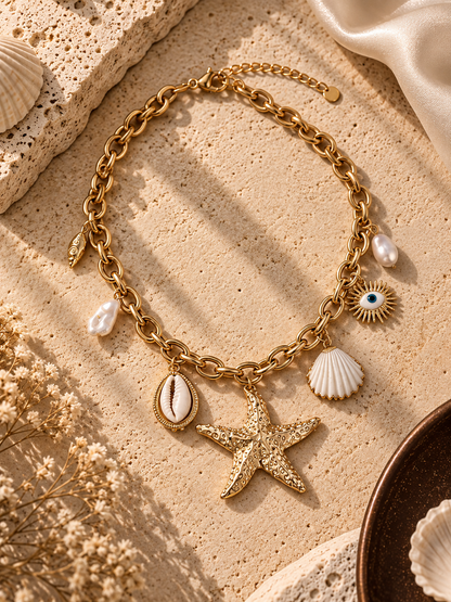 Oceanic Opulence Link Charm Necklace