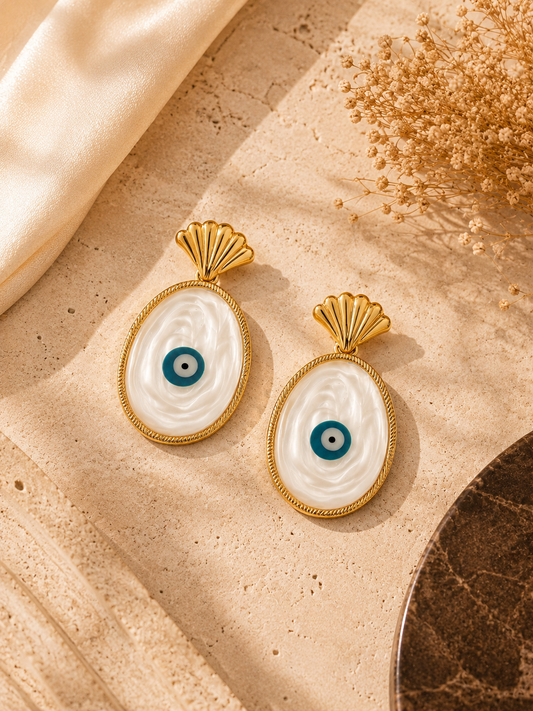 Luna Nazar Long Earrings