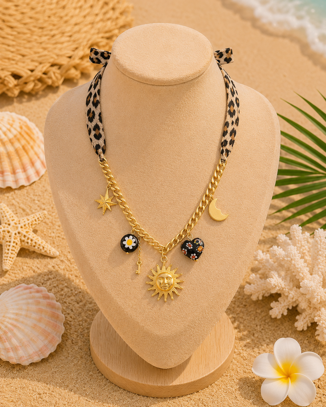 Leopard Celeste Necklace