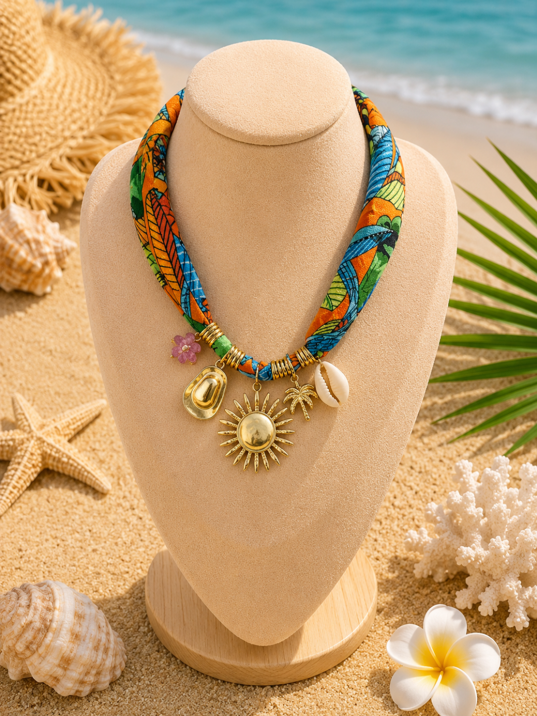 St. Tropez Sun Charm Necklace