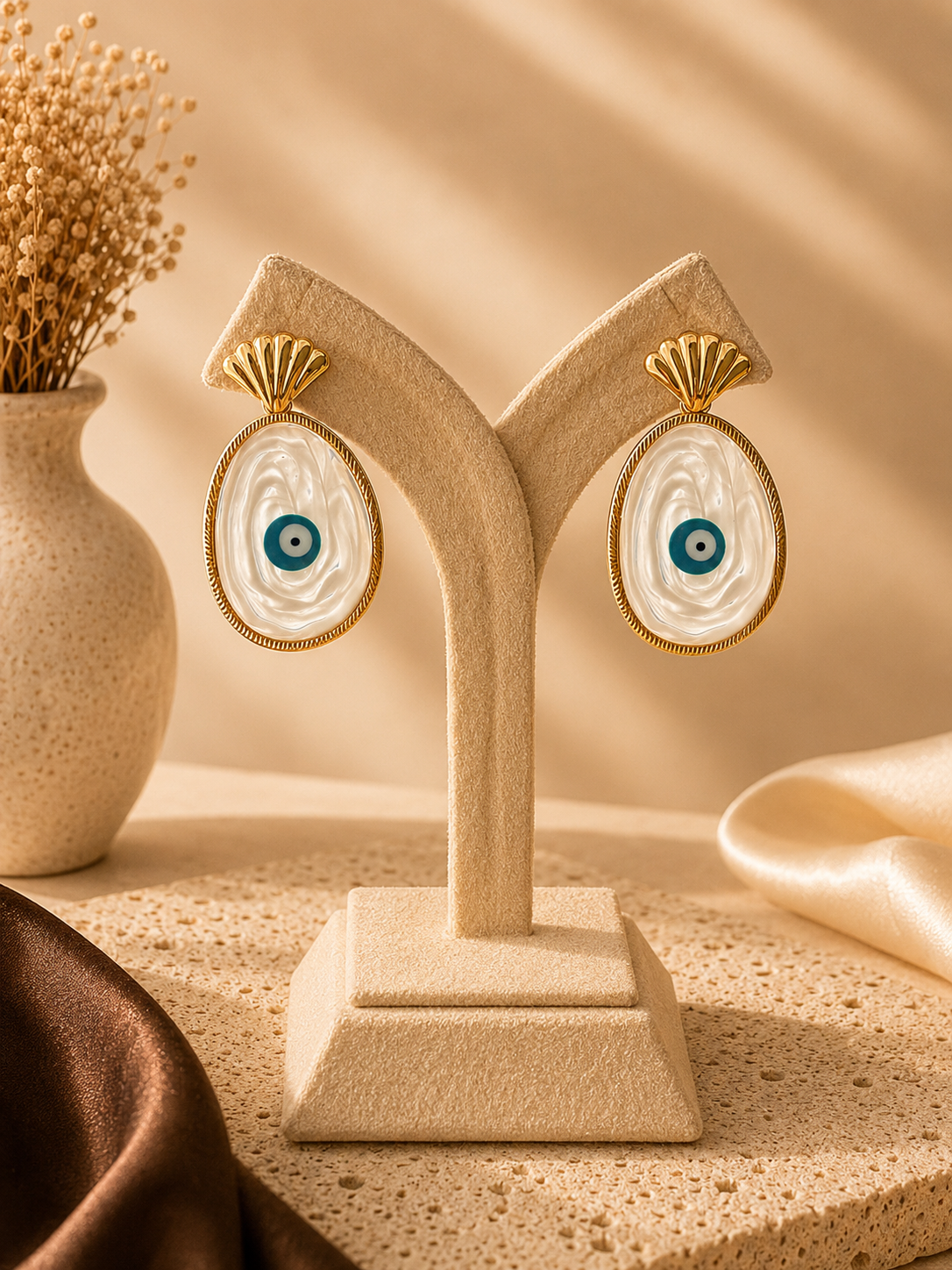 Luna Nazar Long Earrings