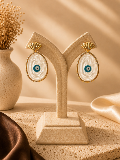 Luna Nazar Long Earrings