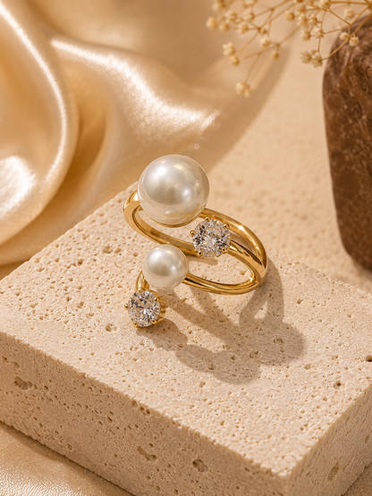 Aurora Pearl Stone Ring