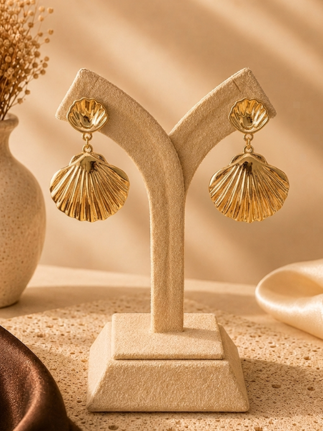 Solea Double Shell Earrings