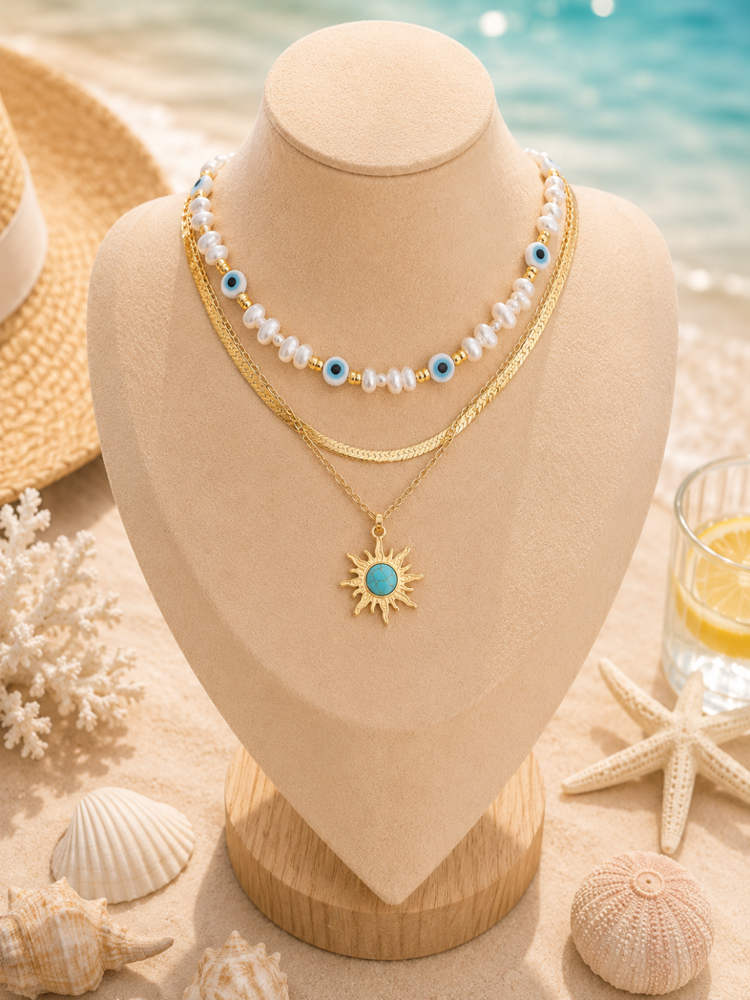 Santorini Sun Layers Necklace