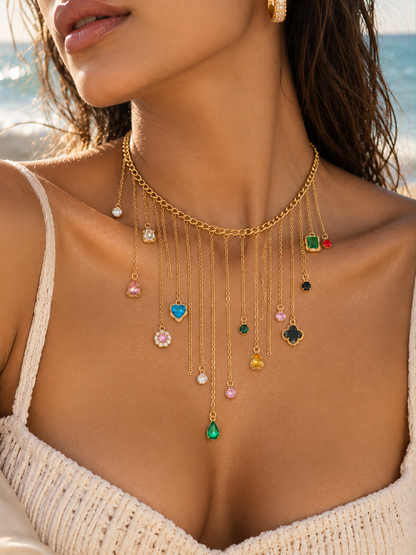Breeze Cascade Statement Necklace