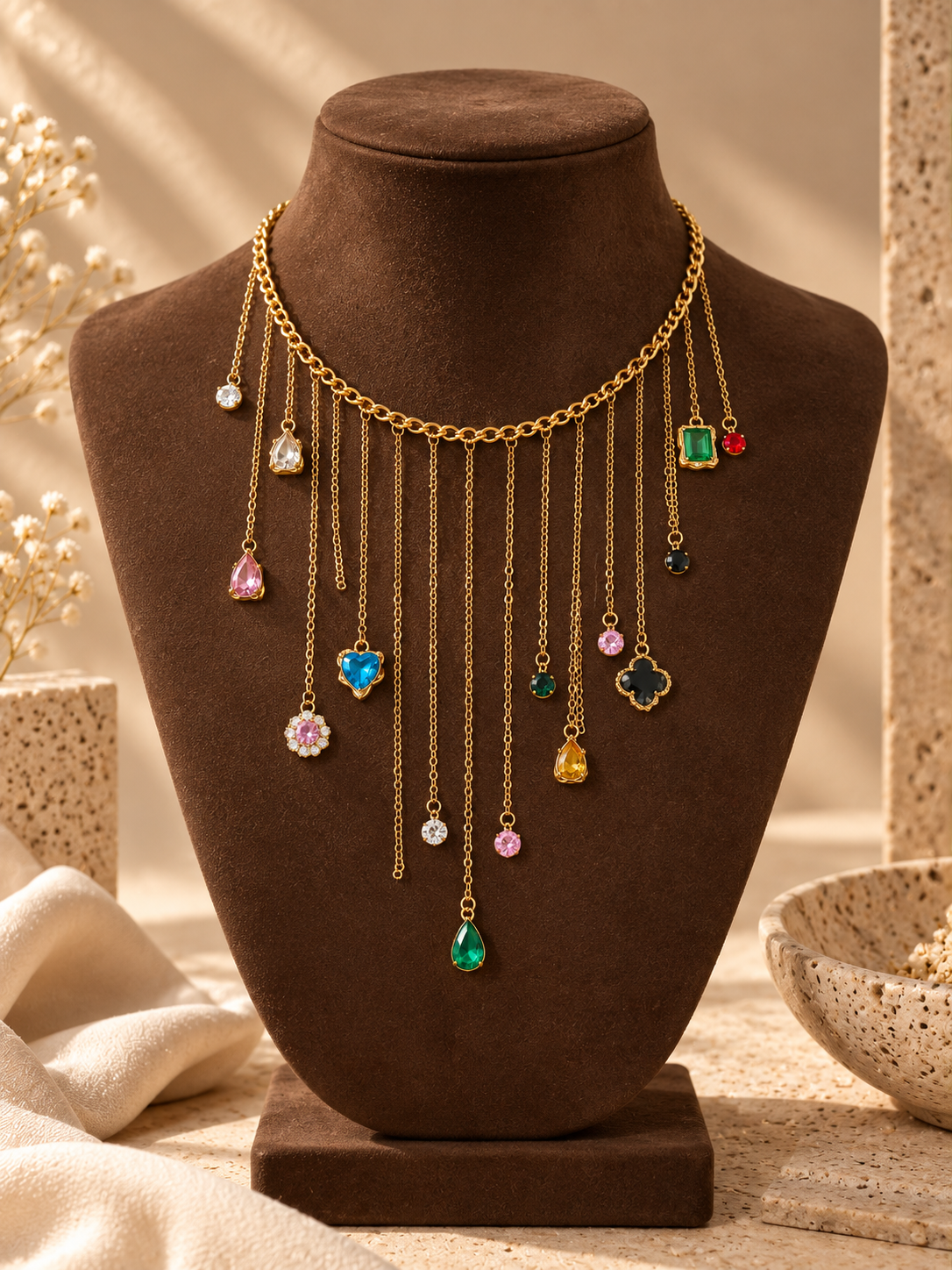 Breeze Cascade Statement Necklace