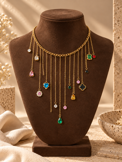 Breeze Cascade Statement Necklace