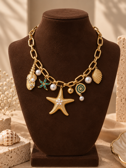 Ariel's Treasure Trove Charm Necklace