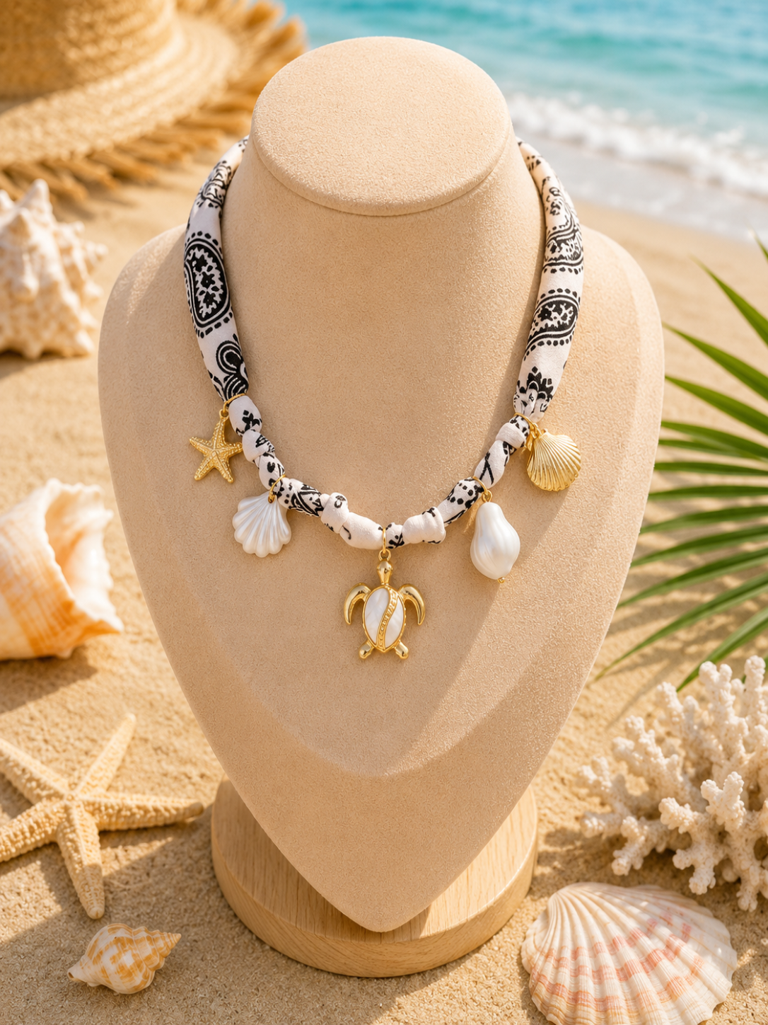 Santorini Satin Turtle Necklace