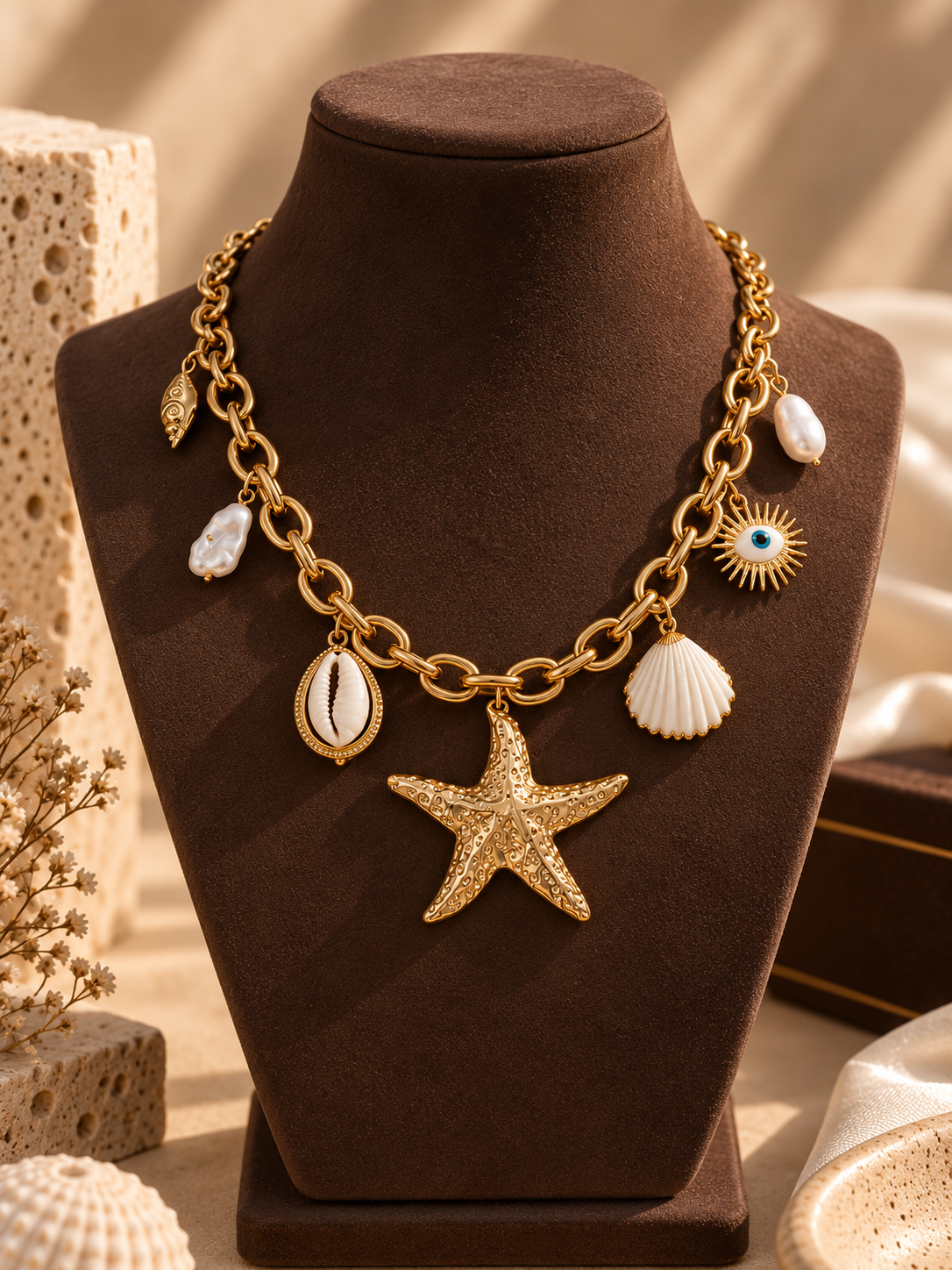 Oceanic Opulence Link Charm Necklace