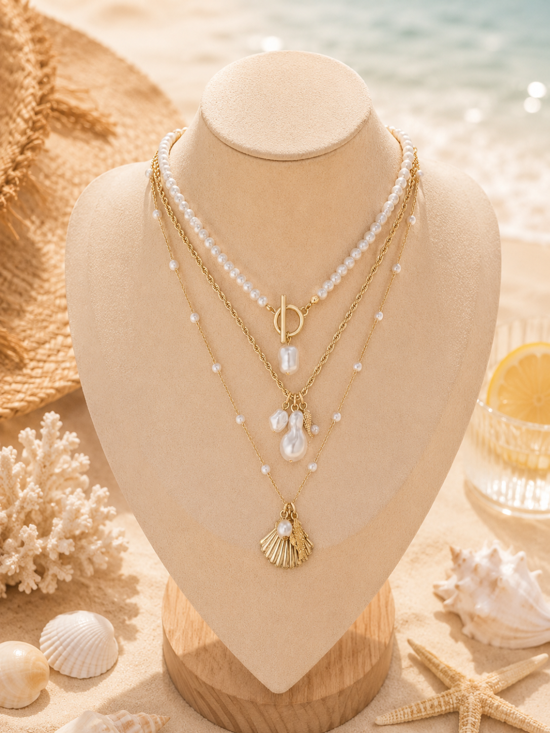 Capri Pearl Layers Necklace