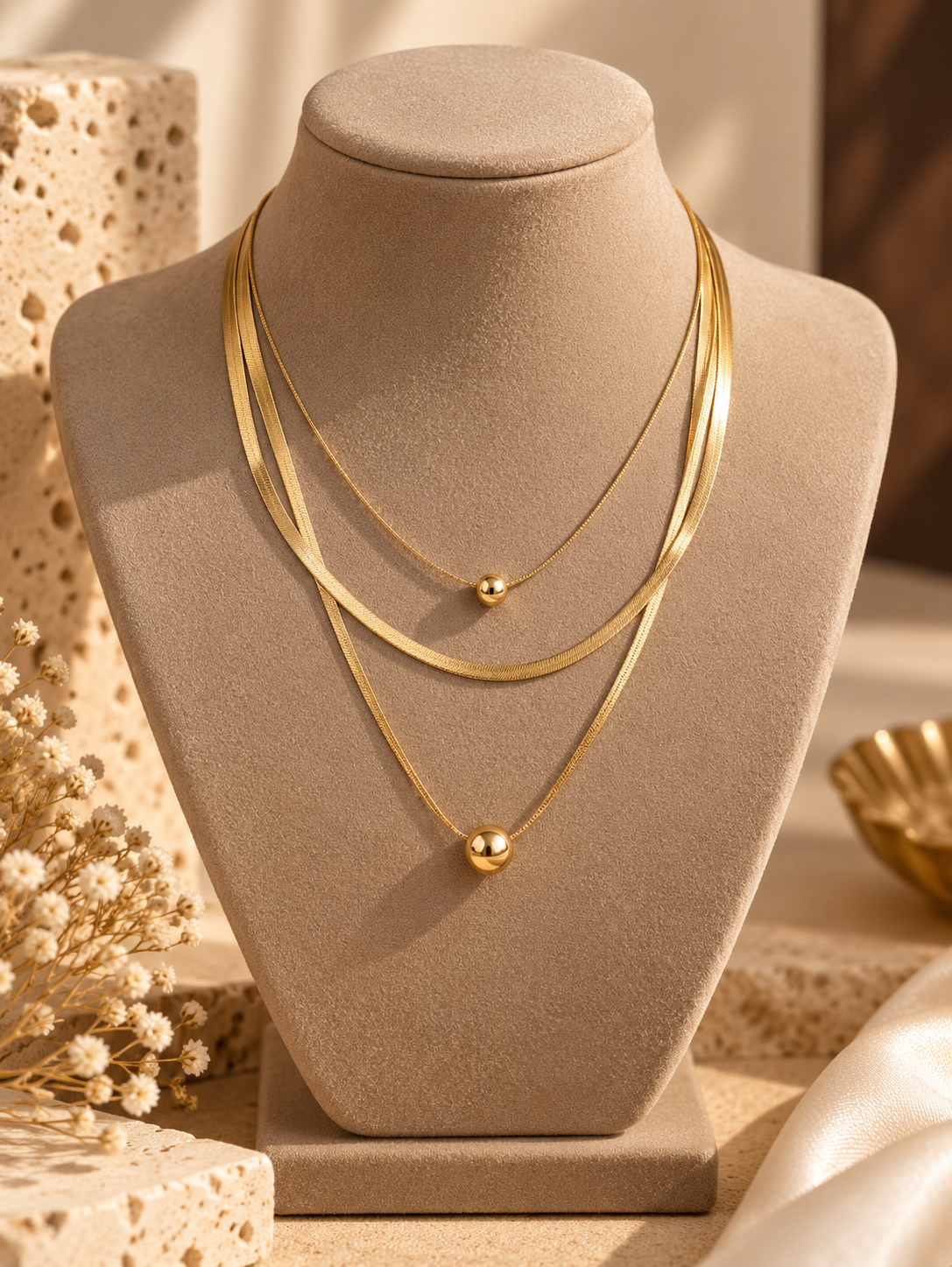 Second Skin 3-Layered Necklace