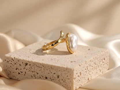 Molten Pearl Ring